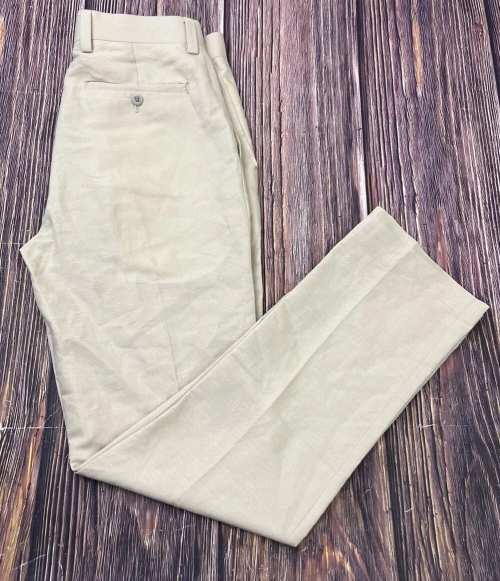 Louis Raphael Linen Blend Casual Pants Mens Size 30x32 (Actual 30x32)